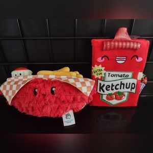 Super Cute Food Bundle! Squishable French Fry Basket and a Ketchup Journal!